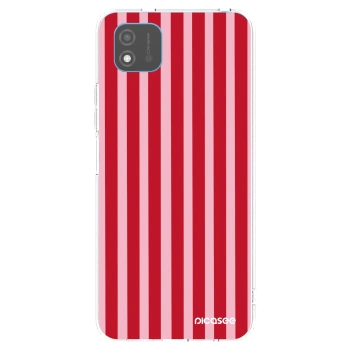 Picasee silikonový průhledný obal pro Realme C11 (2021) - Lines red