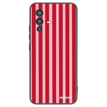 Picasee silikonový černý obal pro Vivo V23 5G - Lines red