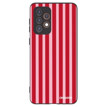 Picasee silikonový černý obal pro Samsung Galaxy A33 5G A336 - Lines red