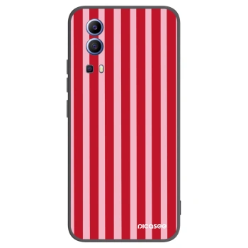 Picasee silikonový černý obal pro Vivo Y52 5G - Lines red