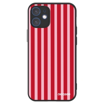 Picasee ULTIMATE CASE MagSafe pro Apple iPhone 12 mini - Lines red