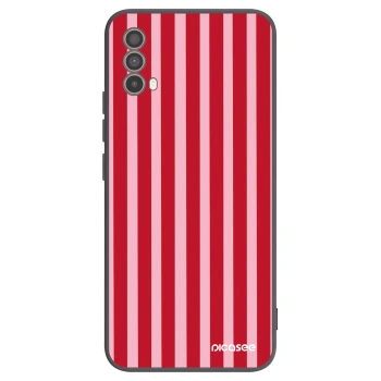Obal pro Motorola Moto E40 - Lines red