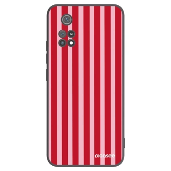 Picasee silikonový černý obal pro Xiaomi Poco M4 Pro - Lines red