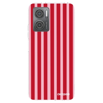 Picasee silikonový průhledný obal pro Xiaomi Redmi 10 5G - Lines red