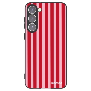 Picasee silikonový černý obal pro Samsung Galaxy S23+ 5G - Lines red