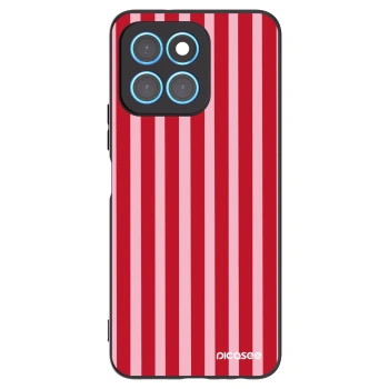 Picasee silikonový černý obal pro Honor X8 5G - Lines red