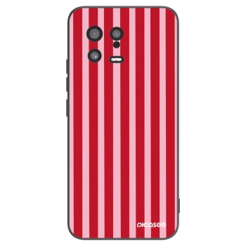 Picasee silikonový černý obal pro Xiaomi 13 - Lines red
