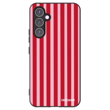 Picasee silikonový černý obal pro Samsung Galaxy A54 5G A546B - Lines red