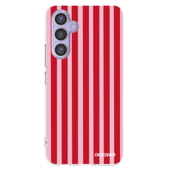 Picasee silikonový průhledný obal pro Samsung Galaxy A54 5G A546B - Lines red