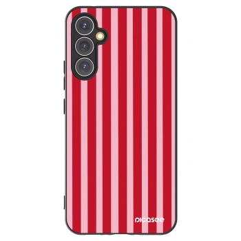 Picasee silikonový černý obal pro Samsung Galaxy A34 5G A346B - Lines red