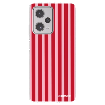 Picasee silikonový průhledný obal pro Xiaomi Redmi Note 12 Pro+ 5G - Lines red