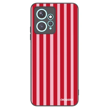 Picasee silikonový černý obal pro Xiaomi Redmi Note 12 4G - Lines red