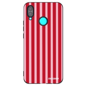 Picasee silikonový černý obal pro Huawei Nova 3 - Lines red