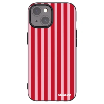 Picasee silikonový černý obal pro Apple iPhone 15 - Lines red