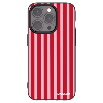 Picasee silikonový černý obal pro Apple iPhone 15 Pro - Lines red
