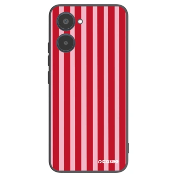 Picasee silikonový černý obal pro Realme 10 4G - Lines red
