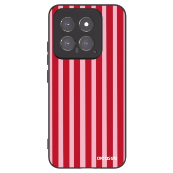 Picasee silikonový černý obal pro Xiaomi 14 - Lines red