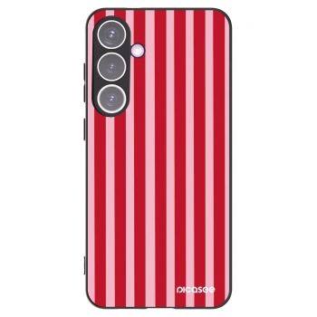 Picasee silikonový černý obal pro Samsung Galaxy S24+ S926B 5G - Lines red