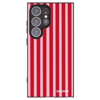 Picasee silikonový černý obal pro Samsung Galaxy S24 Ultra S928B 5G - Lines red