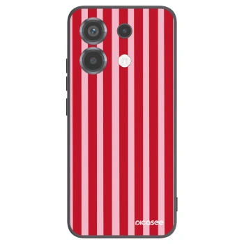 Picasee silikonový černý obal pro Xiaomi Poco X6 - Lines red