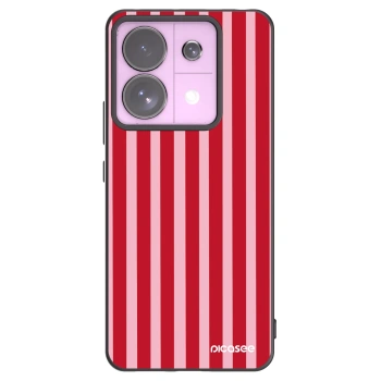 Picasee silikonový černý obal pro Xiaomi Redmi Note 13 Pro 5G - Lines red