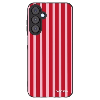 Picasee silikonový černý obal pro Samsung Galaxy A25 A256B 5G - Lines red