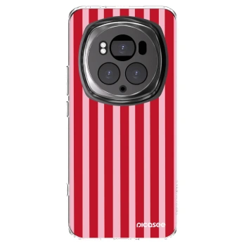 Picasee silikonový průhledný obal pro Honor Magic6 Pro - Lines red
