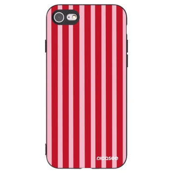 Picasee silikonový černý obal pro Apple iPhone 8 - Lines red