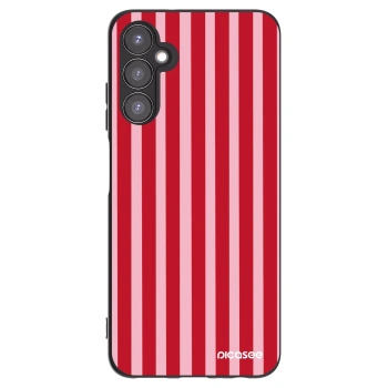 Picasee silikonový černý obal pro Samsung Galaxy A05s A057G - Lines red
