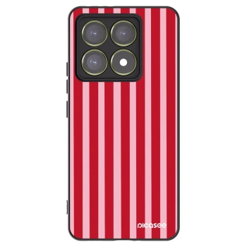 Picasee silikonový černý obal pro Xiaomi 14T - Lines red