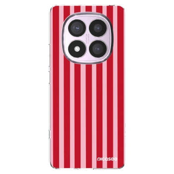 Picasee silikonový průhledný obal pro Xiaomi Redmi Note 14 Pro 5G - Lines red