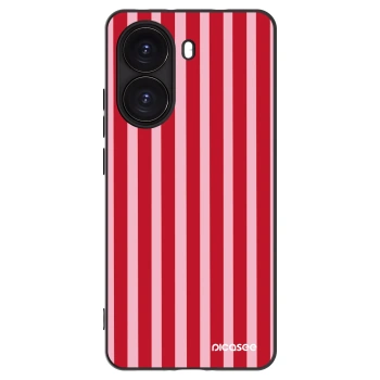 Picasee silikonový černý obal pro Xiaomi Poco X7 Pro 5G - Lines red