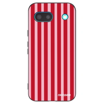 Picasee silikonový černý obal pro Google Pixel 8a - Lines red