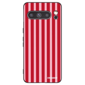 Picasee silikonový černý obal pro Google Pixel 8 Pro - Lines red