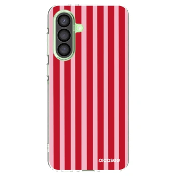 Picasee silikonový průhledný obal pro Samsung Galaxy A26 5G A266B - Lines red