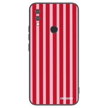 Picasee silikonový černý obal pro Xiaomi Redmi Note 7 - Lines red
