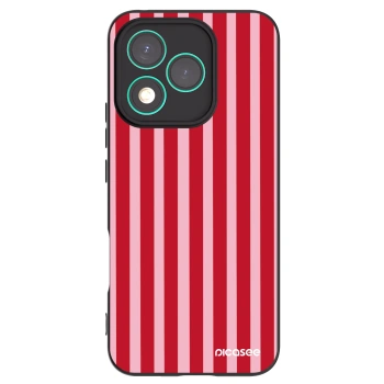 Picasee silikonový černý obal pro Honor 400 Lite 5G - Lines red