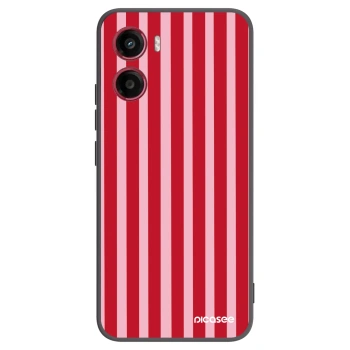 Picasee silikonový černý obal pro Motorola Moto G05 - Lines red
