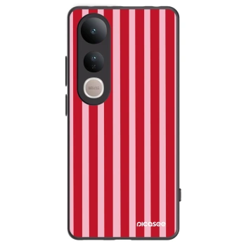 Picasee silikonový černý obal pro Vivo V50 Lite 5G - Lines red