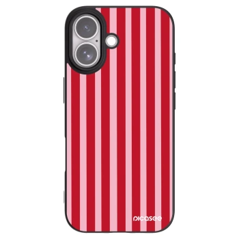 Picasee silikonový černý obal pro Apple iPhone 17 - Lines red