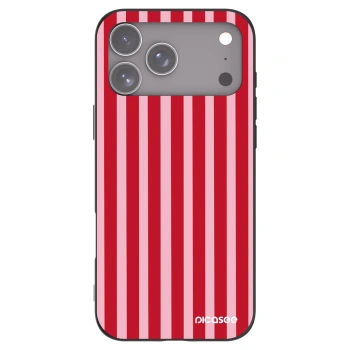 Picasee silikonový černý obal pro Apple iPhone 17 Pro Max - Lines red