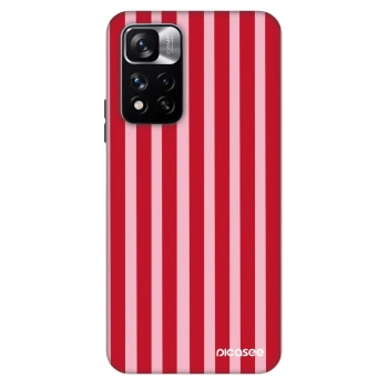 Obal pro Xiaomi Redmi Note 11 Pro - Lines red