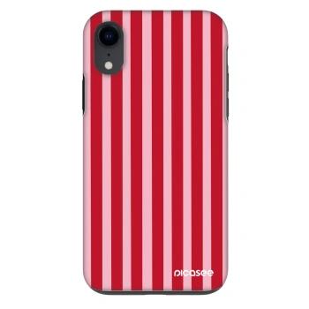 Obal pro Apple iPhone XR - Lines red