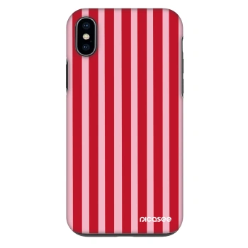 Obal pro Apple iPhone XS Max - Lines red