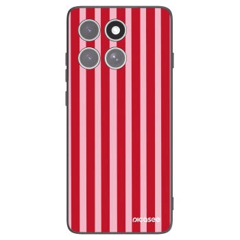 Picasee silikonový černý obal pro Motorola Edge 60 Pro - Lines red