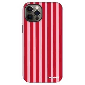 Obal pro Apple iPhone 12 Pro - Lines red