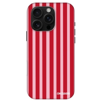 Obal pro Apple iPhone 16 Pro - Lines red