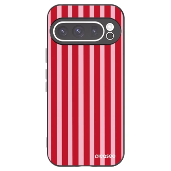 Picasee silikonový černý obal pro Google Pixel 9 Pro XL - Lines red