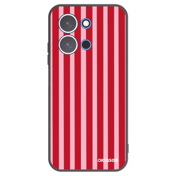 Picasee silikonový černý obal pro Xiaomi Redmi 15C 4G - Lines red