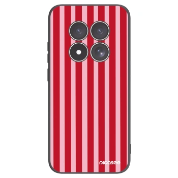 Picasee silikonový černý obal pro Xiaomi Redmi Note 15 Pro 4G - Lines red